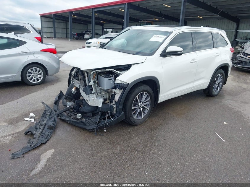 Vin: 5tdjzrfh7js531402, lot: 46375018, toyota highlander xle 20182