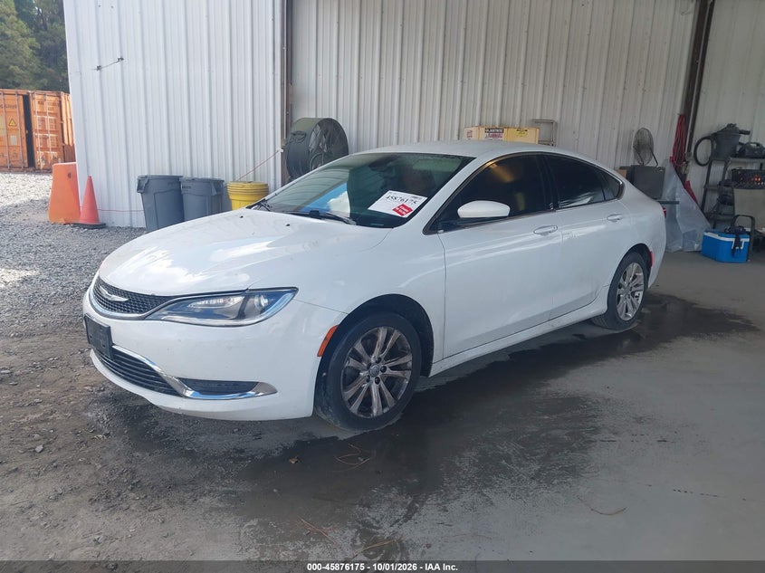 Vin: 1c3cccab5fn570128, lot: 46375171, chrysler 200 limited 20152