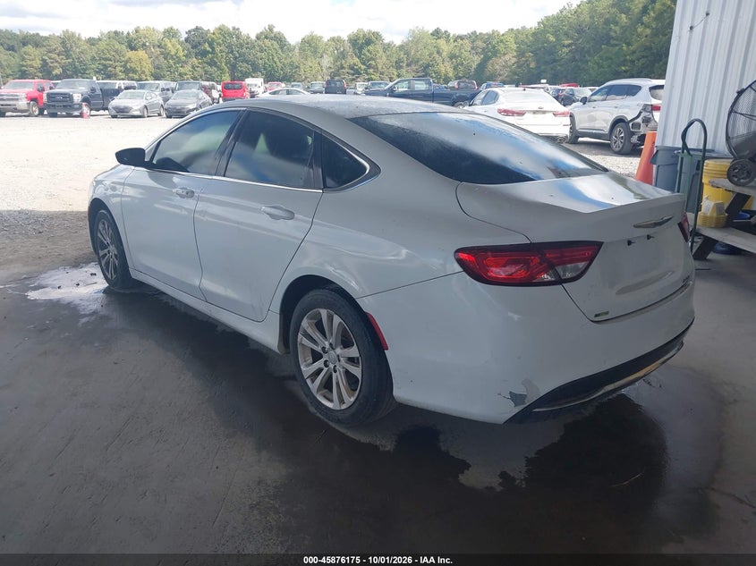 Vin: 1c3cccab5fn570128, lot: 46375171, chrysler 200 limited 20153
