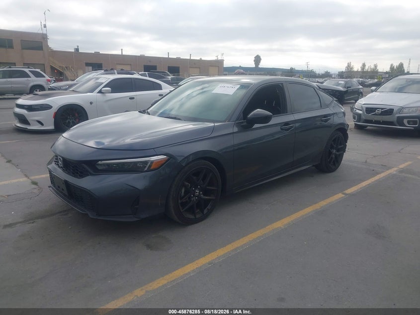 2025 Honda Civic, Rear, IAAI, VIN 19XFL2H85SE000321 — photo 2