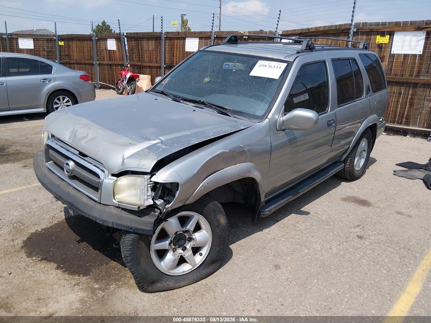 2000 Nissan Pathfinder Le/Se/Xe, Left Front, IAAI, VIN JN8AR07Y9YW443542 — photo 2