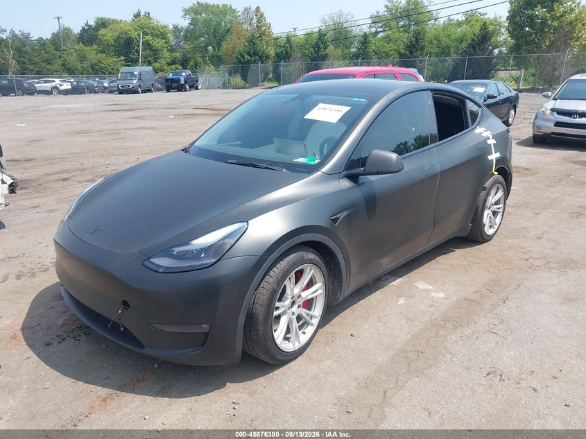 Vin: 7saygdef8nf515603, lot: 46375376, tesla model y performance dual motor all-wheel drive 20222