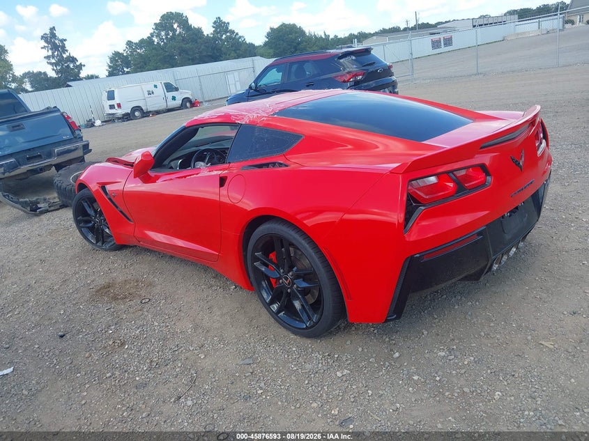 Vin: 1g1yk2d73e5120751, lot: 46375589, chevrolet corvette stingray z51 20143