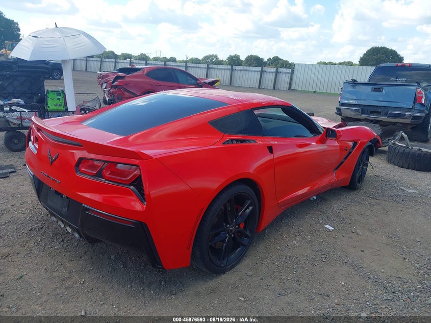 Vin: 1g1yk2d73e5120751, lot: 46375589, chevrolet corvette stingray z51 20144