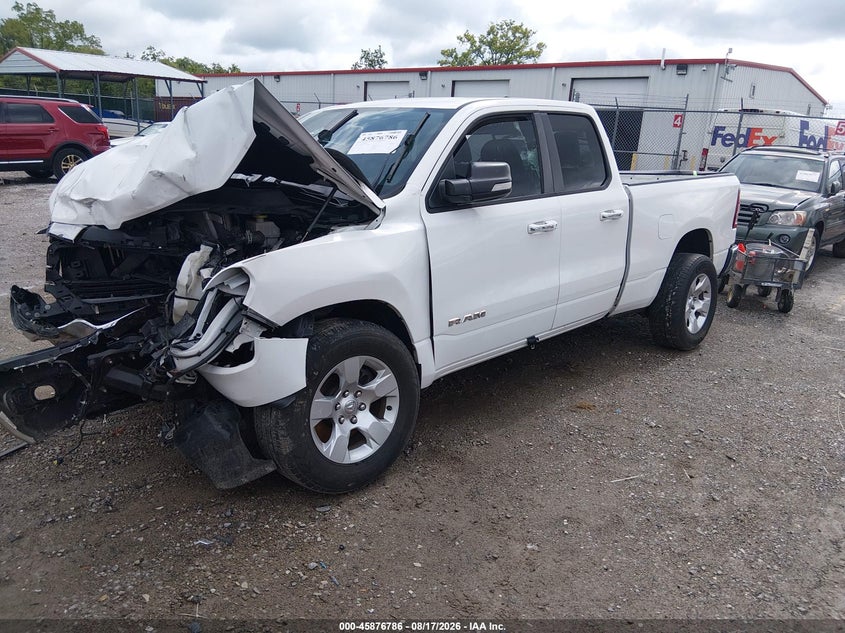 Vin: 1c6rrfbg6kn804973, lot: 46375782, ram 1500 big horn/lone star  4x4 6'4 box 20192