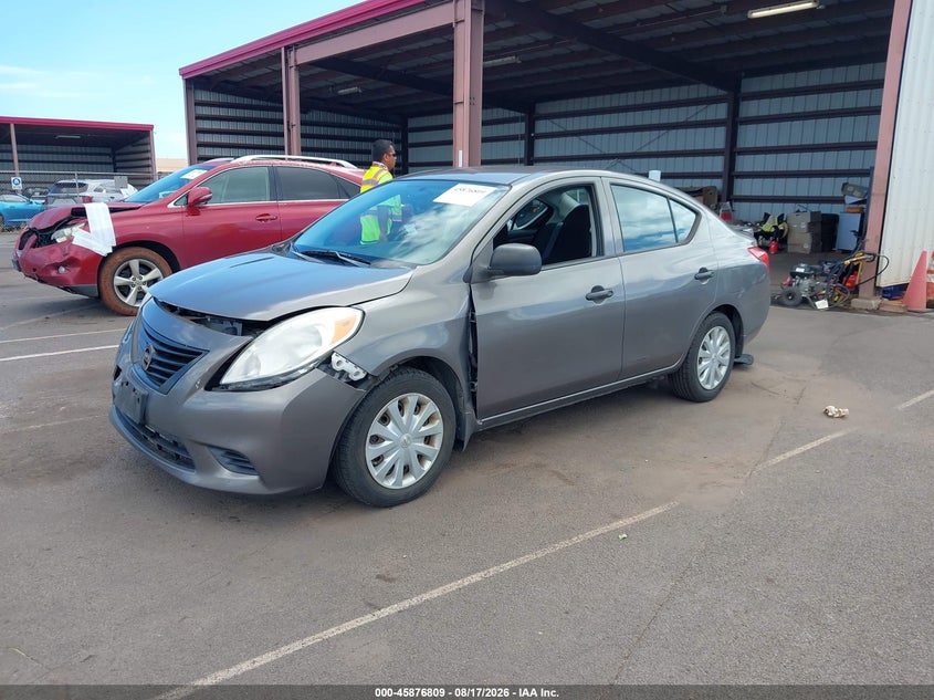 2014 Nissan Versa, Front End, IAAI, VIN 3N1CN7AP3EL814448 — photo 2