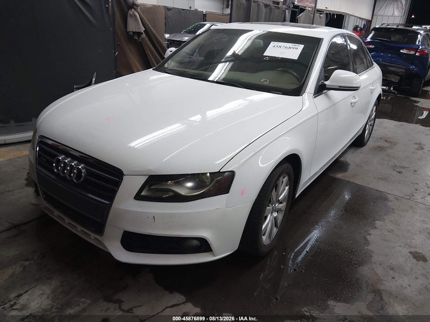 2009 AUDI A4 SEDAN 2.0L I-4 DI, DOHC, VVT, TURBO, 211HP