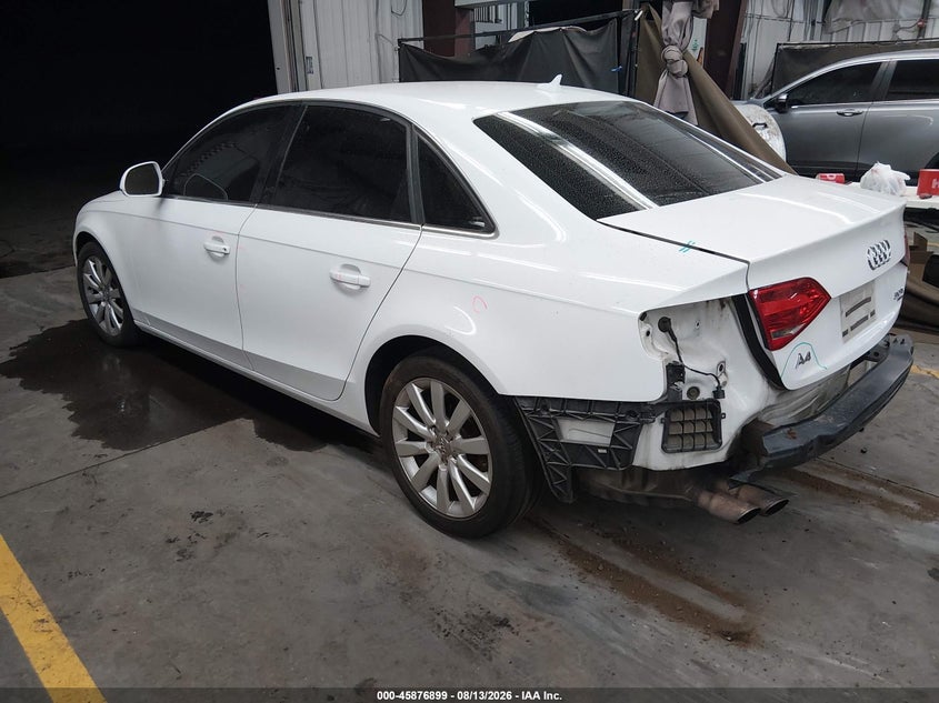 2009 AUDI A4 SEDAN 2.0L I-4 DI, DOHC, VVT, TURBO, 211HP
