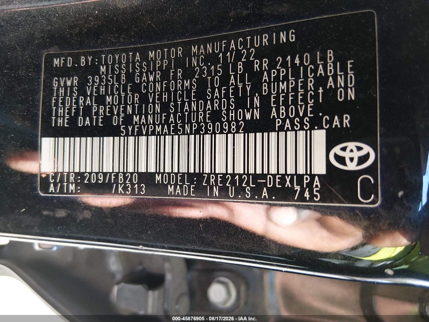 TOYOTA COROLLA - zdjęcie 9