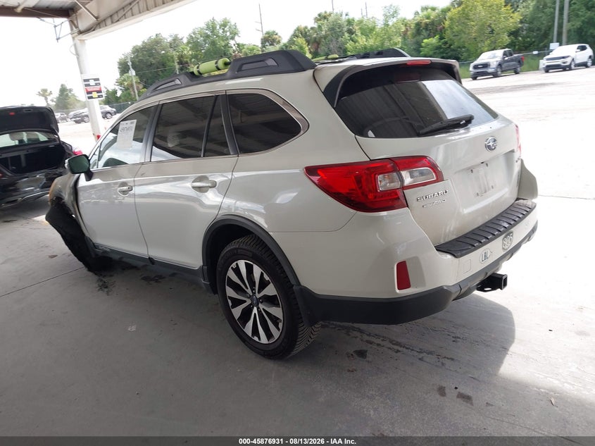 2015 SUBARU OUTBACK auction photo 3