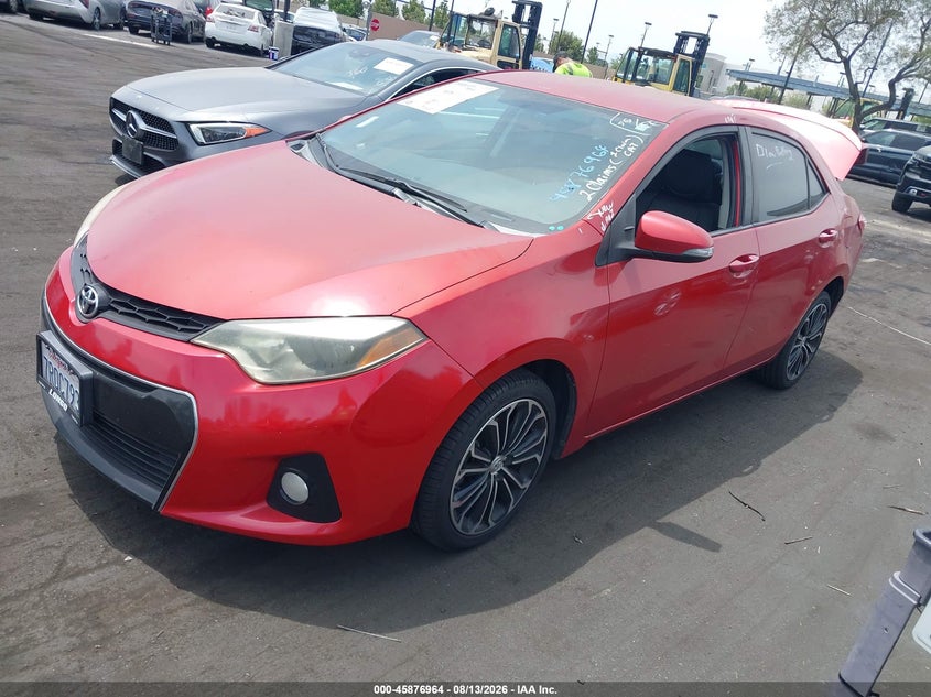 2016 Toyota Corolla, Удар сзади, IAAI, VIN 5YFBURHE6GP409508 — фото 2