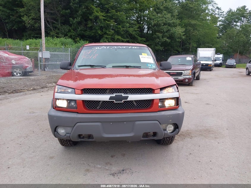2002 CHEVROLET AVALANCHE SPORT UTILITY VEHICLE 5.3L V-8 285HP