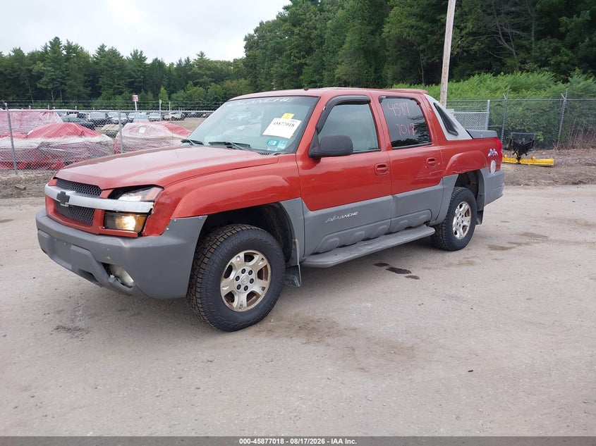 2002 CHEVROLET AVALANCHE SPORT UTILITY VEHICLE 5.3L V-8 285HP