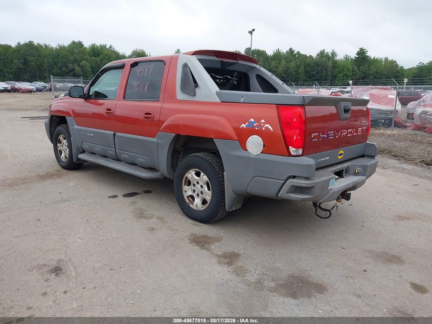 2002 CHEVROLET AVALANCHE SPORT UTILITY VEHICLE 5.3L V-8 285HP