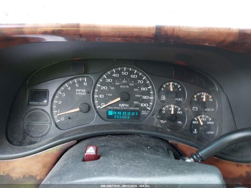 2002 CHEVROLET AVALANCHE SPORT UTILITY VEHICLE 5.3L V-8 285HP