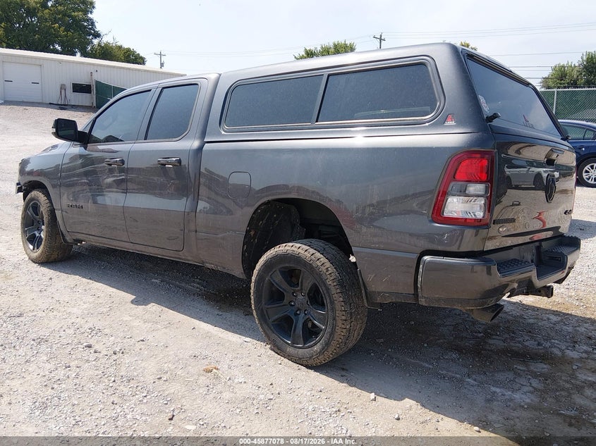 Vin: 1c6srfbt3mn804978, lot: 46376074, ram 1500 big horn  4x4 6'4 box 20213