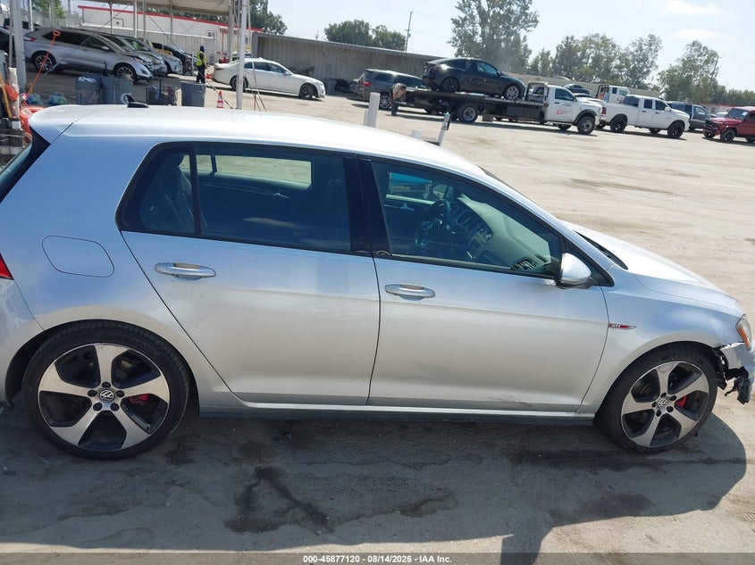 VOLKSWAGEN GOLF GTI 2017 VIN 3VW5T7AU8HM033261