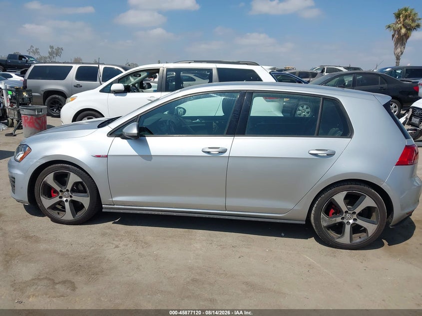 VOLKSWAGEN GOLF GTI 2017 VIN 3VW5T7AU8HM033261