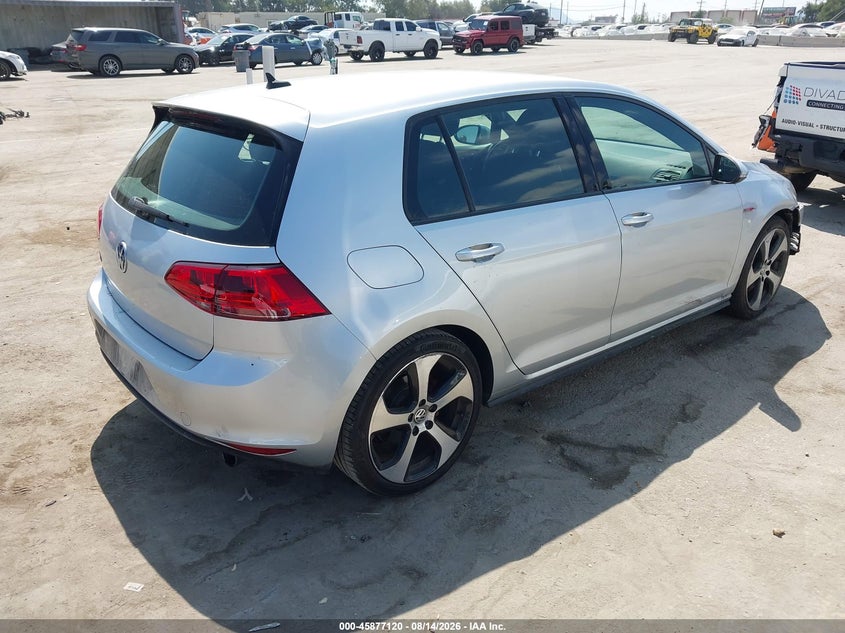 VOLKSWAGEN GOLF GTI 2017 VIN 3VW5T7AU8HM033261