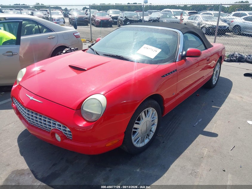 2003 Ford Thunderbird, Затопление, IAAI, VIN 1FAHP60A33Y110319 — фото 2