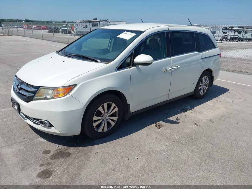 2014 Honda Odyssey, Правий бік, IAAI, VIN 5FNRL5H41EB021922 — фото 2