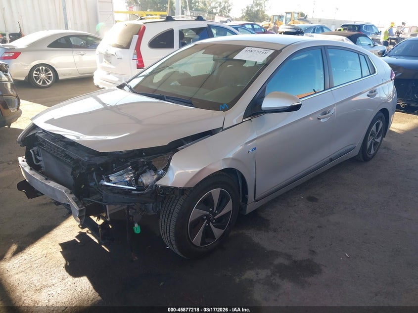 2018 Hyundai IONIQ, Front End, IAAI, VIN KMHC75LC2JU072187 — photo 2