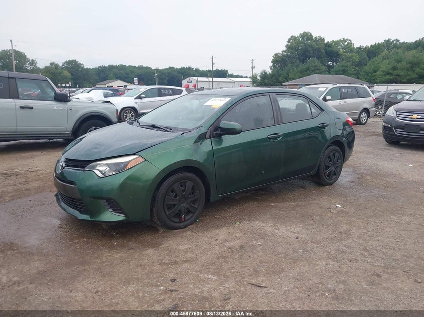 2015 Toyota Corolla, Стихия, IAAI, VIN 5YFBURHE4FP361649 — фото 2