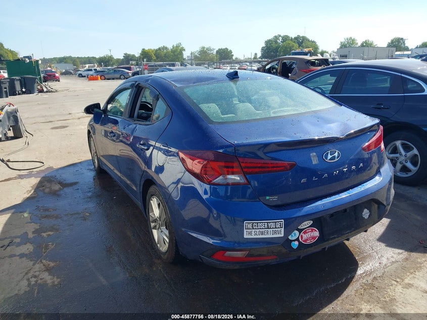Vin: 5npd84lf5kh420960, lot: 46376752, hyundai elantra sel 20193