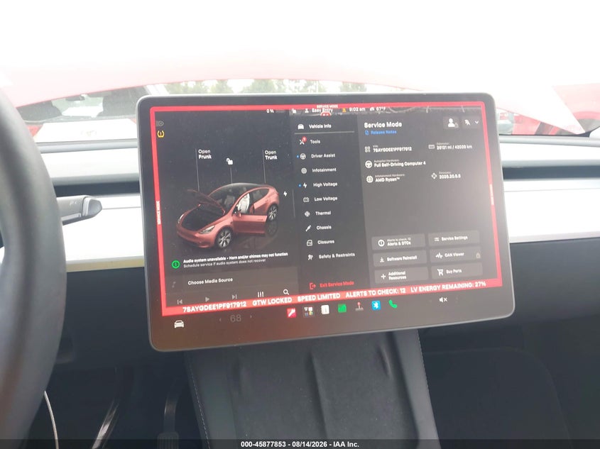 2023 TESLA MODEL Y SPORT UTILITY VEHICLE ELECTRIC