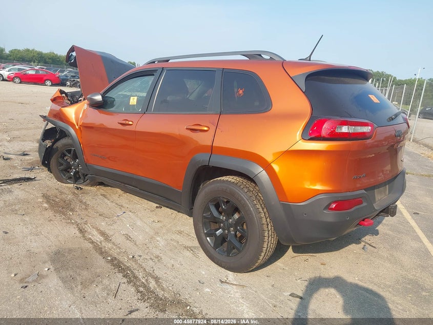 Vin: 1c4pjmbs4fw556979, lot: 46376920, jeep cherokee trailhawk 20153