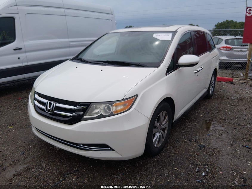 2016 Honda Odyssey, Удар ззаду, IAAI, VIN 5FNRL5H64GB130881 — фото 2