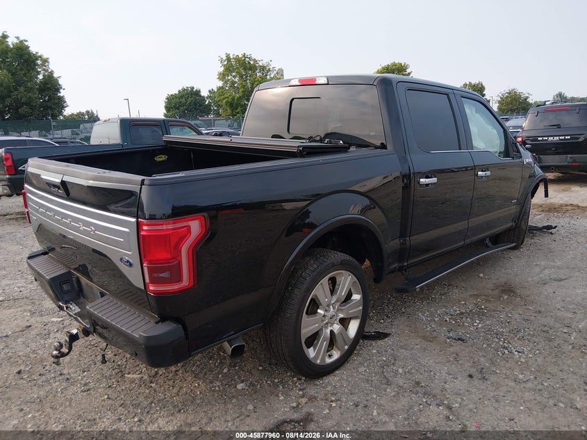 Vin: 1ftew1eg9gfc78466, lot: 46376956, ford f-150 limited 20164