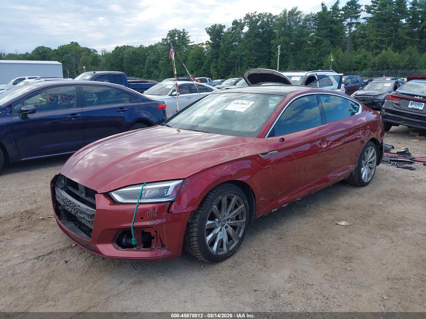 Vin: waubncf52ja113438, lot: 46377008, audi a5 2.0t premium 20182