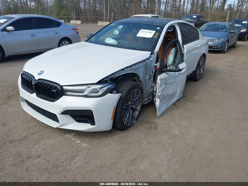 2021 BMW M5, Left Side, IAAI, VIN WBS83CH02MCH17628 — photo 2