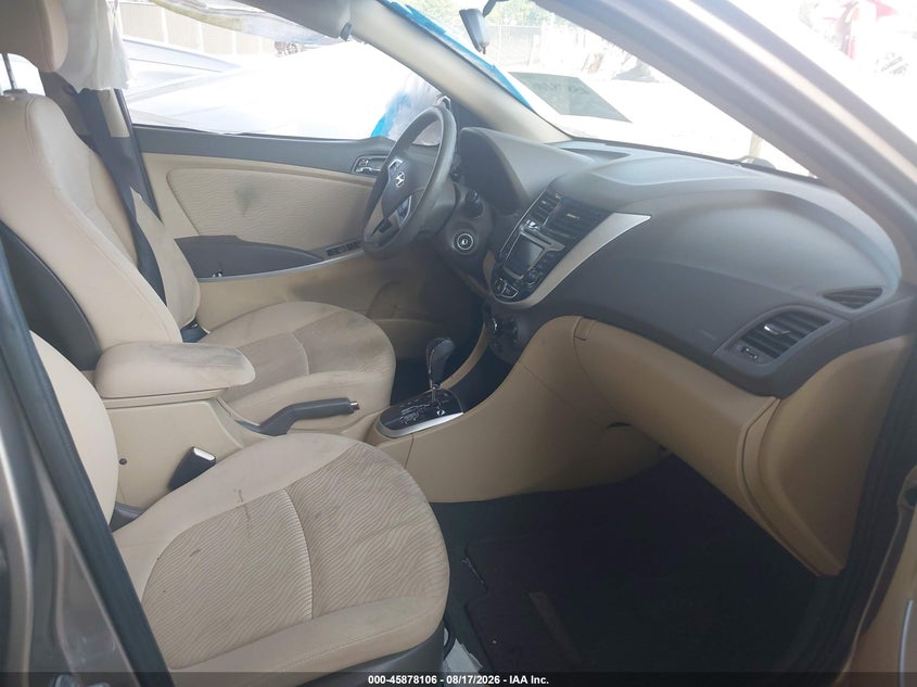 2014 HYUNDAI ACCENT SEDAN 1.6L I-4 DI, DOHC, VVT, 138HP