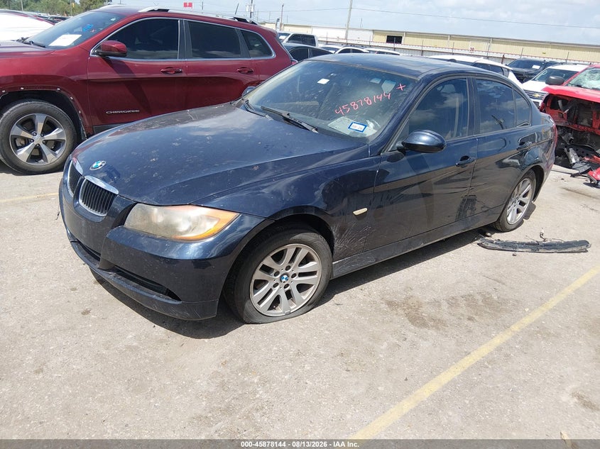 2007 BMW 3er, Ходова, IAAI, VIN WBAVA37577NL15605 — фото 2