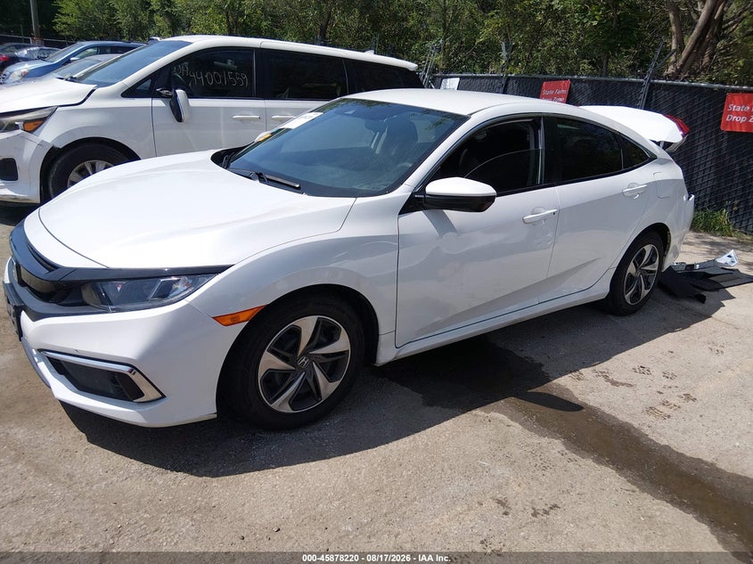 2021 Honda Civic, Rear, IAAI, VIN 2HGFC2F60MH545322 — photo 2