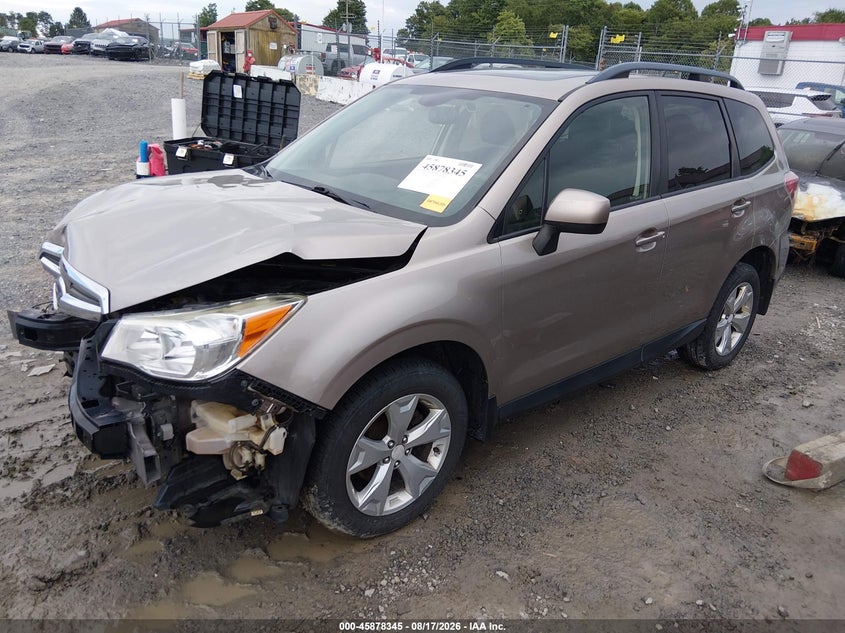 2015 Subaru Forester, Удар спереди, IAAI, VIN JF2SJAFC7FH815806 — фото 2
