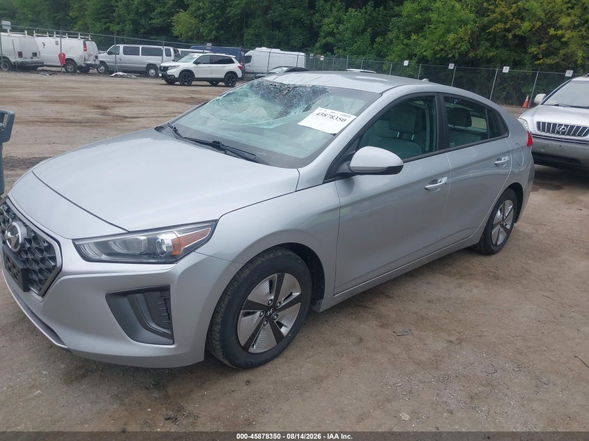 Vin: kmhc65lc9nu276610, lot: 46377346, hyundai ioniq hybrid blue 20222
