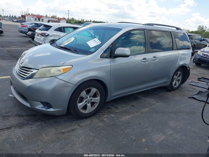 2015 TOYOTA SIENNA VAN 3.5L V-6 DOHC, VVT, 266HP