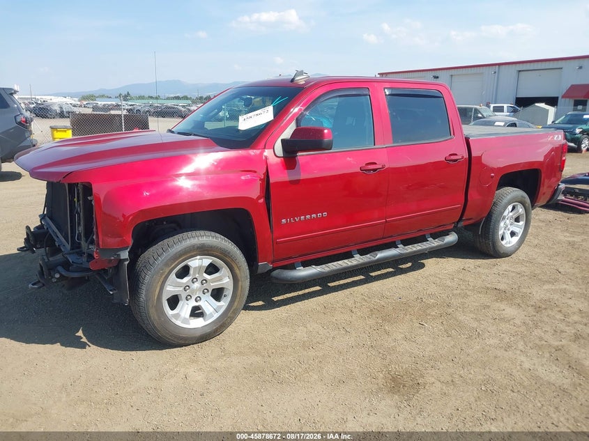2018 Chevrolet Silverado, Удар спереди, IAAI, VIN 3GCUKREC5JG474395 — фото 2