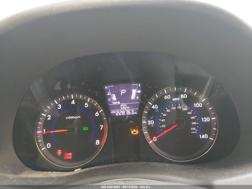 2012 HYUNDAI ACCENT SEDAN 1.6L I-4 DI, DOHC, VVT, 138HP