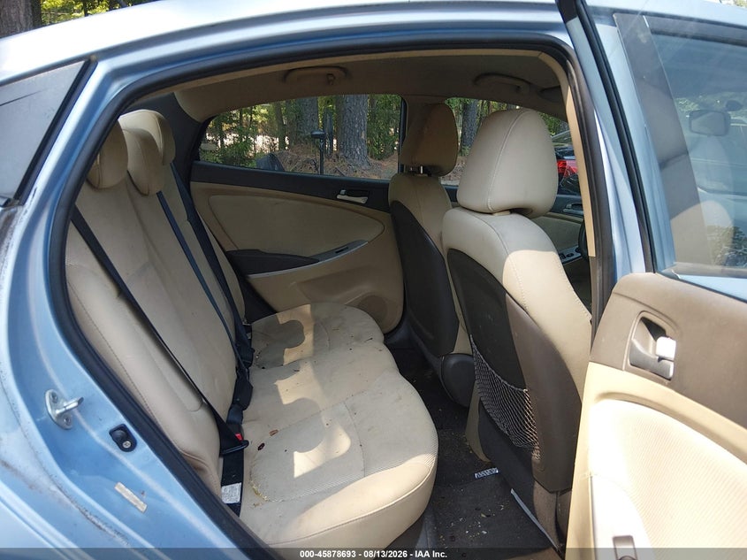 2012 HYUNDAI ACCENT SEDAN 1.6L I-4 DI, DOHC, VVT, 138HP