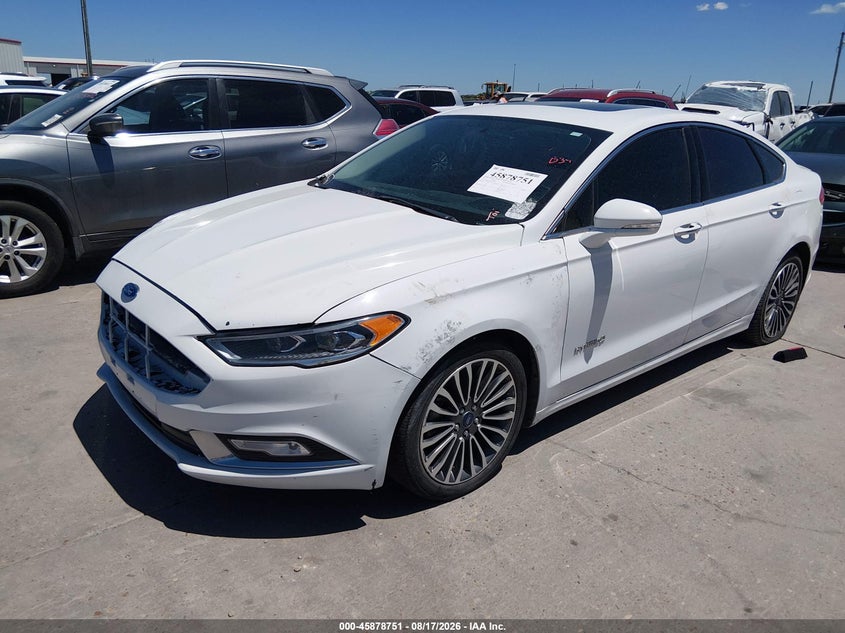 2017 Ford Fusion, Front & Rear, IAAI, VIN 3FA6P0RUXHR182352 — photo 2