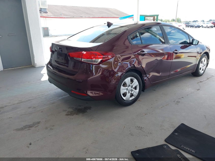 Vin: 3kpfk4a70he147932, lot: 46377882, kia forte lx 20174