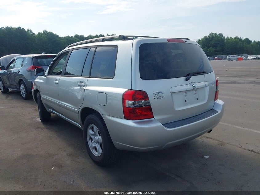 TOYOTA HIGHLANDER 2005 VIN JTEGD21A350115121