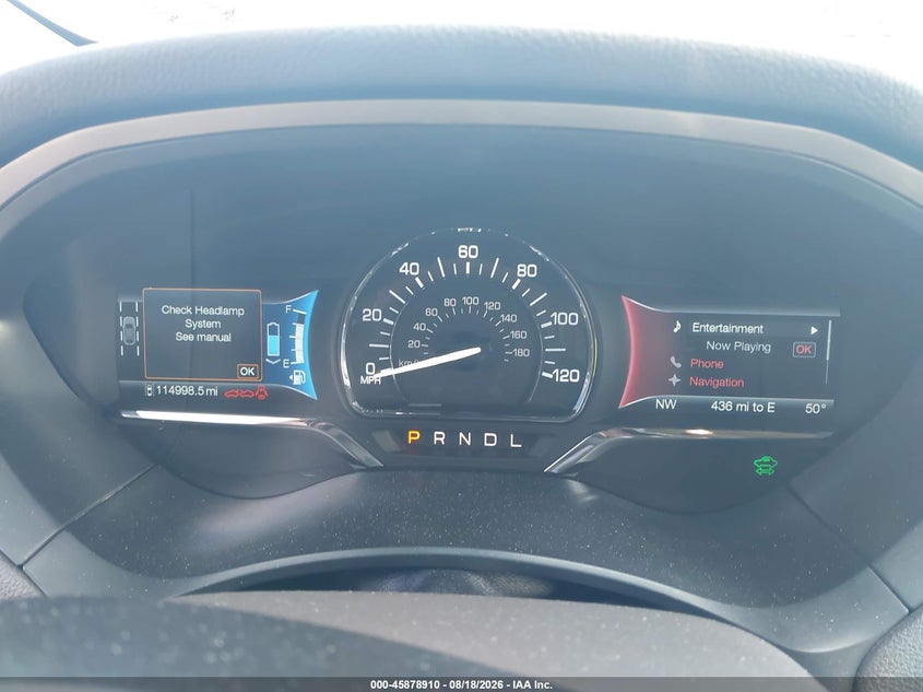 2016 LINCOLN MKZ SEDAN 2.0L I4 FI DOHC 16V NF4