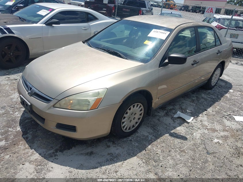 2007 Honda Accord 2.4 Vp, Right Rear, IAAI, VIN 1HGCM561X7A145194 — photo 2