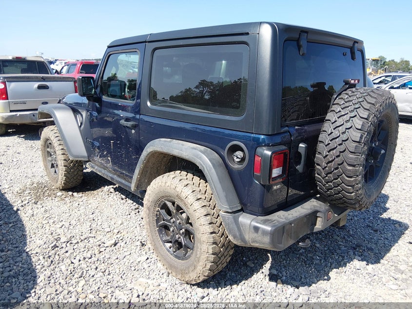 Vin: 1c4pjxan1sw522733, lot: 46378020, jeep wrangler 2-door willys 4x4 20253