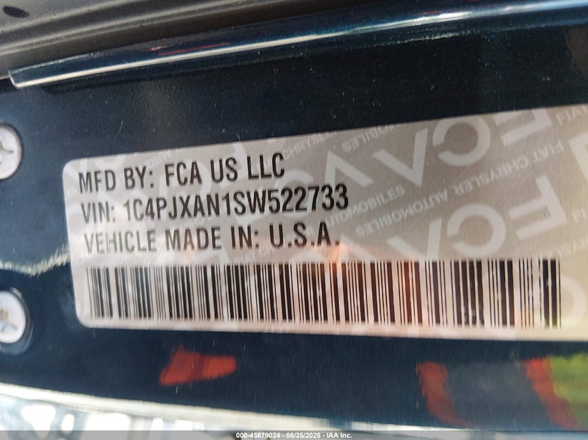 JEEP WRANGLER 2025 VIN 1C4PJXAN1SW522733
